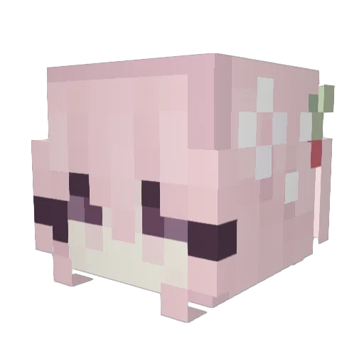 Estrelasi Minecraft avatar head, 3D render