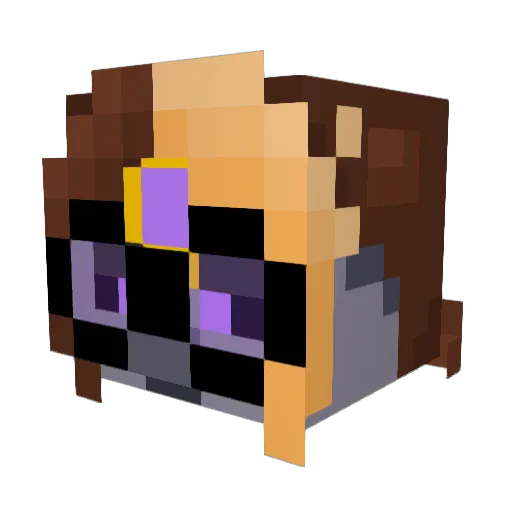 EstrellaEterna Minecraft avatar head, 3D render