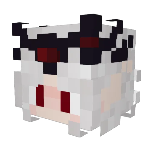 EstrellaK Minecraft avatar head, 3D render