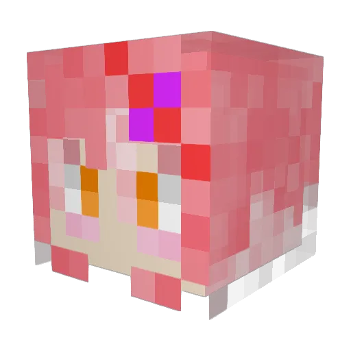 Esty_222 Minecraft avatar head, 3D render