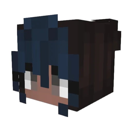 Estyrie Minecraft avatar head, 3D render