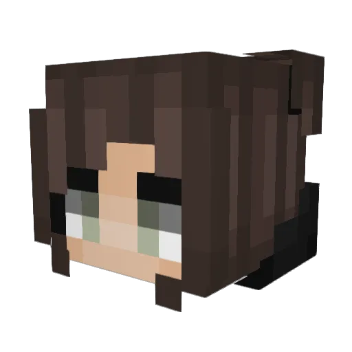 Esuda_ Minecraft avatar head, 3D render