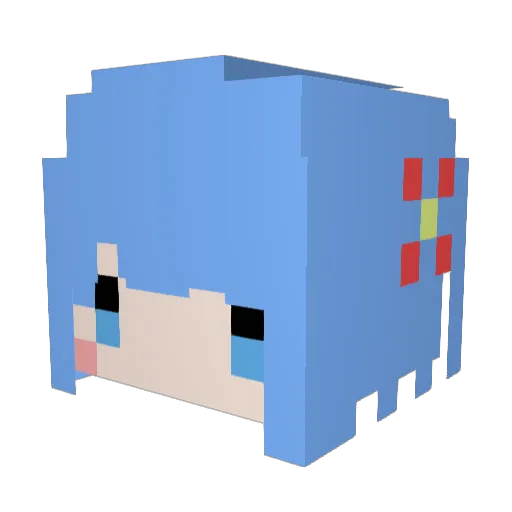 Esztergom Minecraft avatar head, 3D render