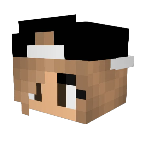 Eszti33 Minecraft avatar head, 3D render
