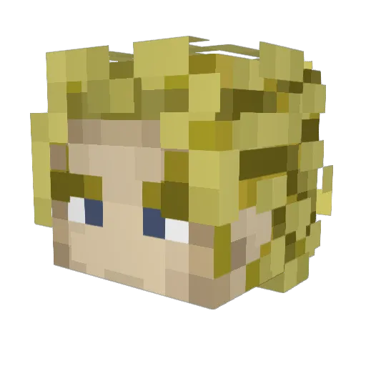 EtGyl Minecraft avatar head, 3D render
