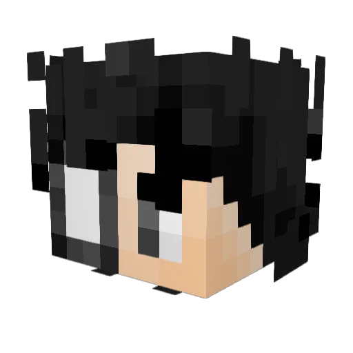 EtVil Minecraft avatar head, 3D render