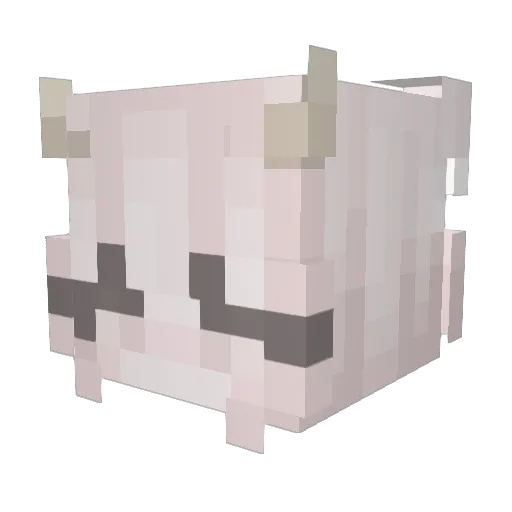 EtabX Minecraft avatar head, 3D render
