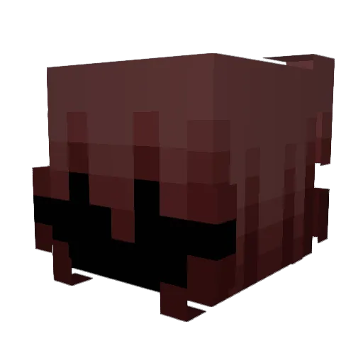 Etablissemang Minecraft avatar head, 3D render