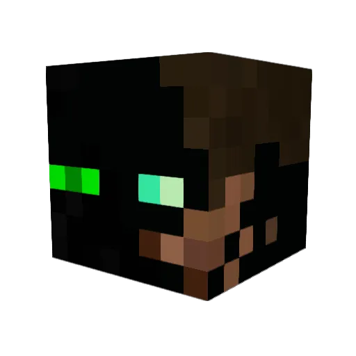 Etahn Minecraft avatar head, 3D render