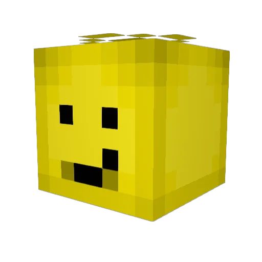 Etalmoda Minecraft avatar head, 3D render