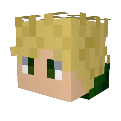 Etami18 Minecraft avatar head, 3D render