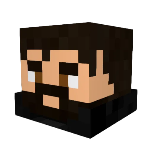 EtanBoy55 Minecraft avatar head, 3D render