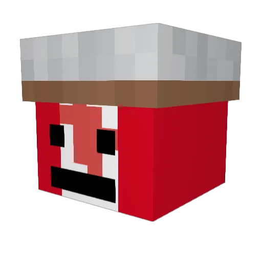 Etandaboss Minecraft avatar head, 3D render