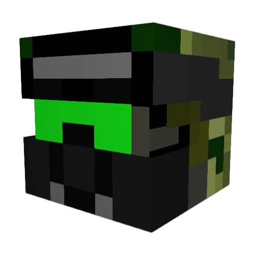 Etanko Minecraft avatar head, 3D render