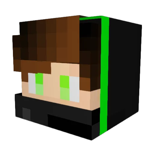 EtaraTheGreat Minecraft avatar head, 3D render