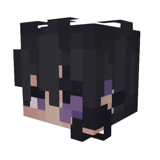 Etate_ Minecraft avatar head, 3D render