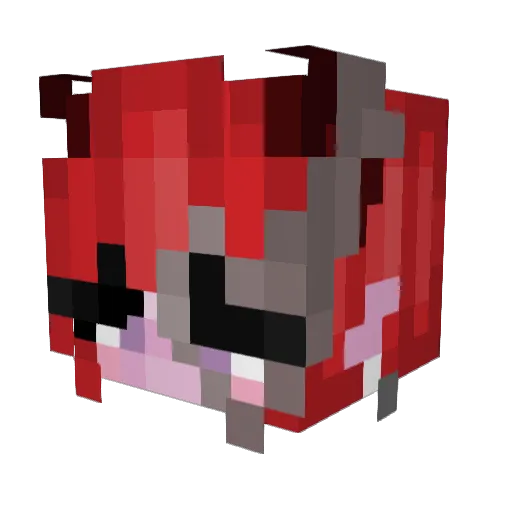 EtceteraEtcetera Minecraft avatar head, 3D render