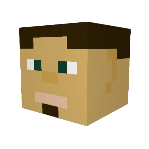 Etele91 Minecraft avatar head, 3D render