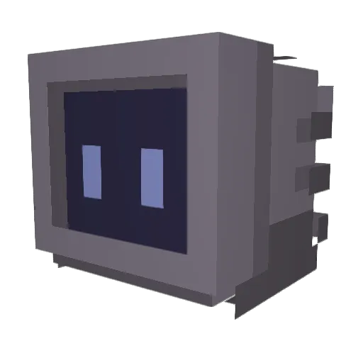 Etem1ty Minecraft avatar head, 3D render