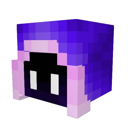 Eterael Minecraft avatar head, 3D render