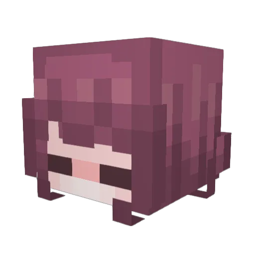 Eterna_Rinebow Minecraft avatar head, 3D render