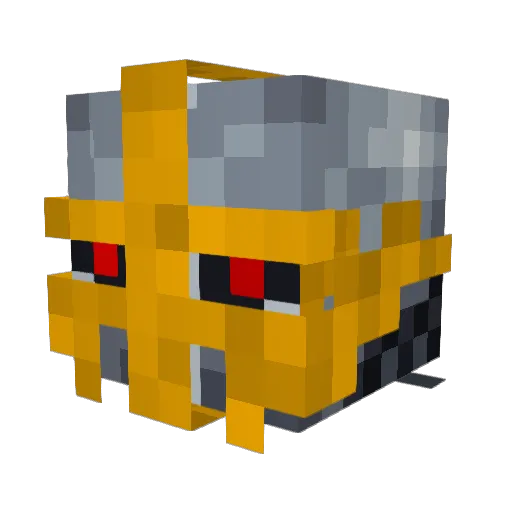 Eternal02 Minecraft avatar head, 3D render