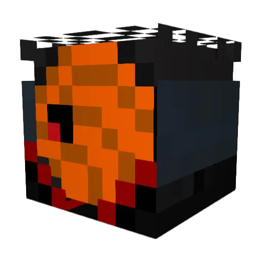 Eternal1600 Minecraft avatar head, 3D render