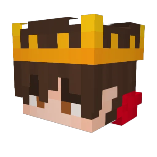 Eternal3629 Minecraft avatar head, 3D render