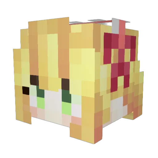 EternalAIR Minecraft avatar head, 3D render