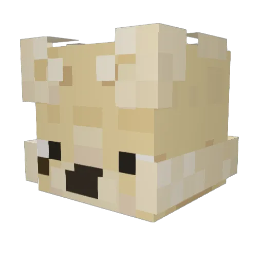EternalBachelor Minecraft avatar head, 3D render
