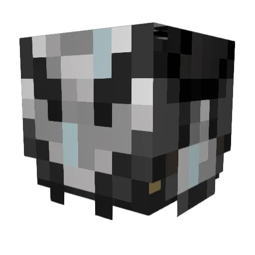 EternalBlackout3 Minecraft avatar head, 3D render