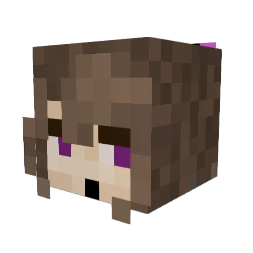 EternalEriza Minecraft avatar head, 3D render