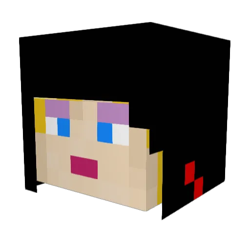 EternalHammer Minecraft avatar head, 3D render