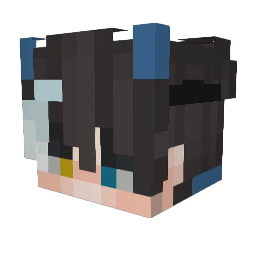 EternalInferno Minecraft avatar head, 3D render