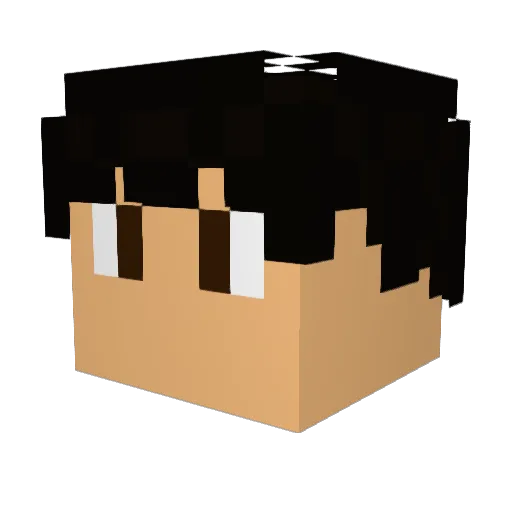 EternalJovi Minecraft avatar head, 3D render