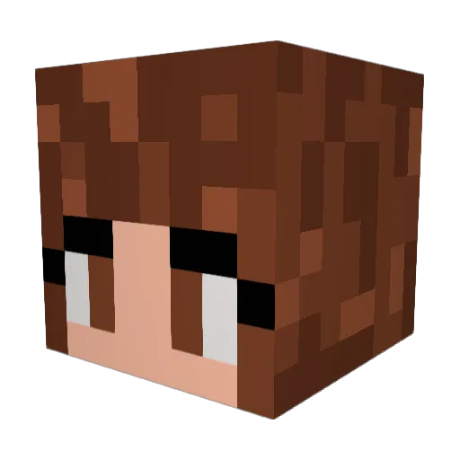 EternalLeigh Minecraft avatar head, 3D render
