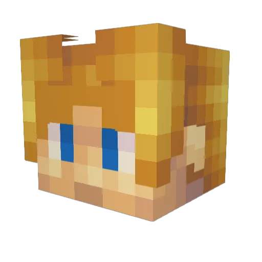 EternalMangekyo Minecraft avatar head, 3D render