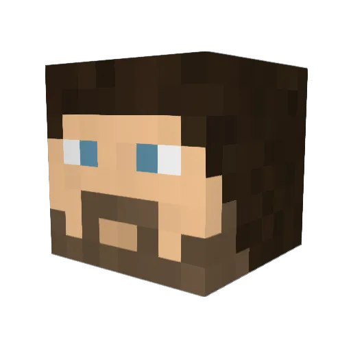 EternalMetalHead Minecraft avatar head, 3D render