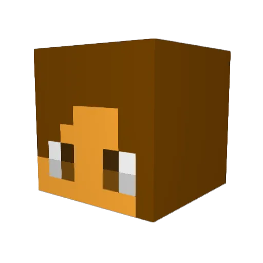 EternalNight89 Minecraft avatar head, 3D render