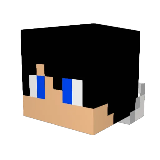 EternalOptix Minecraft avatar head, 3D render