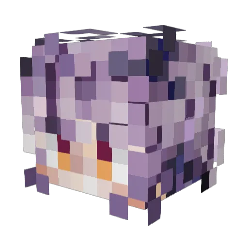 EternalOrion Minecraft avatar head, 3D render
