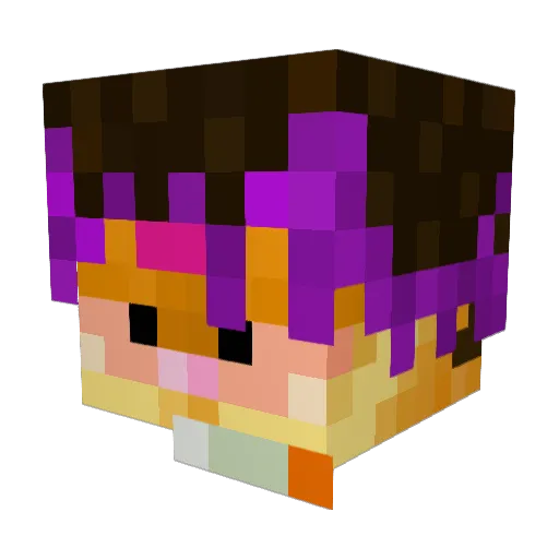 EternalRenji Minecraft avatar head, 3D render