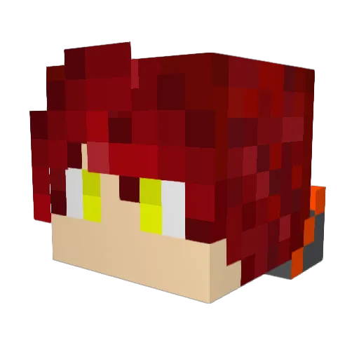 EternalTempus Minecraft avatar head, 3D render