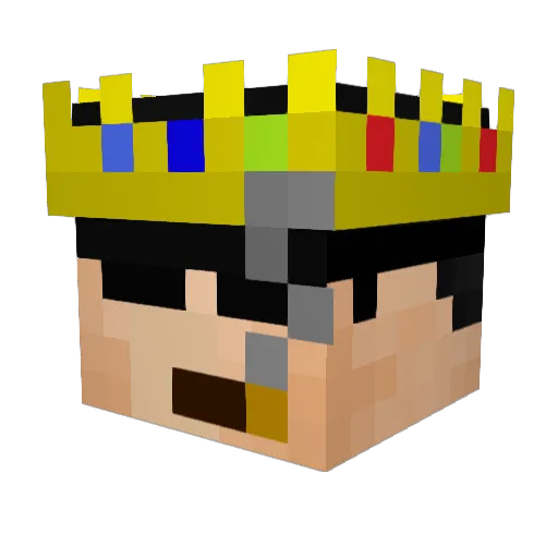 EternalTheGod Minecraft avatar head, 3D render