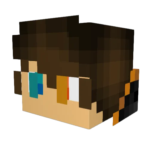 EternalTimeskip Minecraft avatar head, 3D render