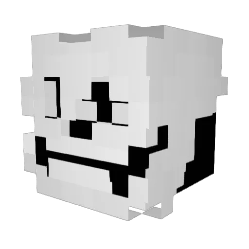 EternalTribute Minecraft avatar head, 3D render