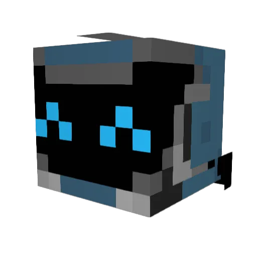 EternalWreck Minecraft avatar head, 3D render