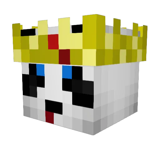 EternalZombiee Minecraft avatar head, 3D render