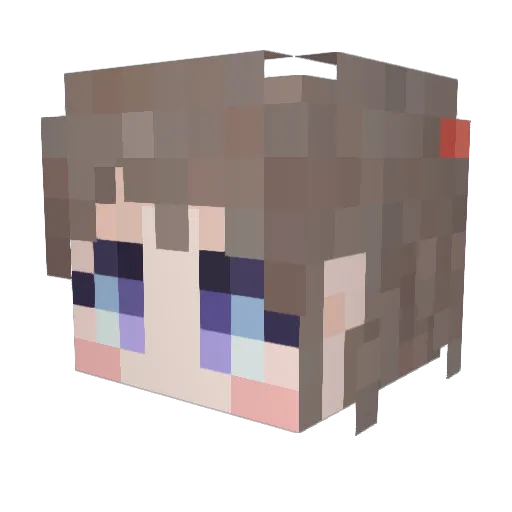 Eternal_Constant Minecraft avatar head, 3D render