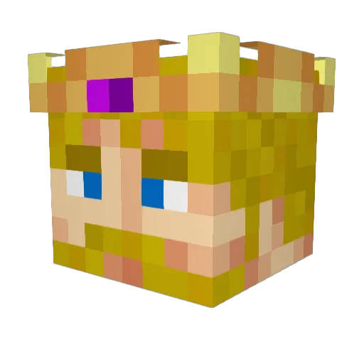 Eternal_King Minecraft avatar head, 3D render